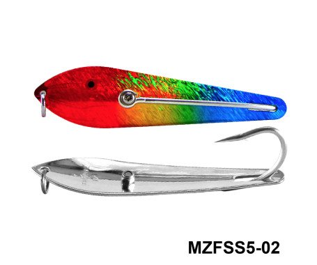 Fishing Spoon with Single Hooks - (Size: 5)